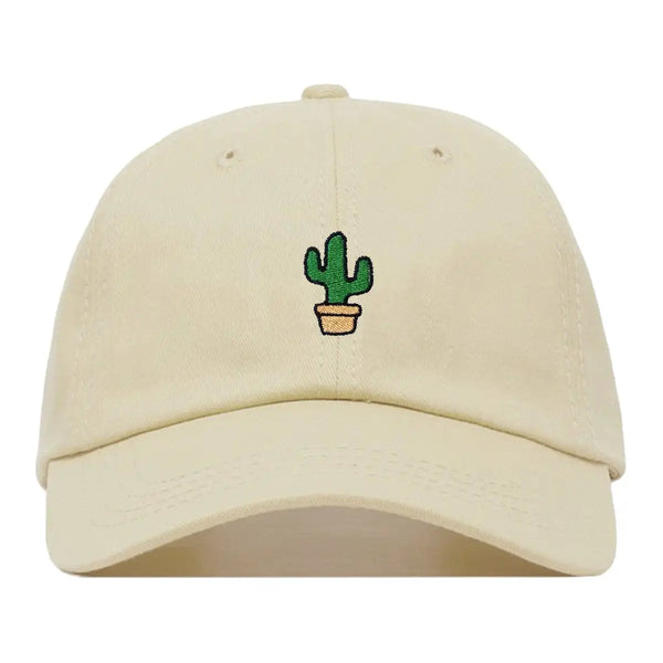 Gorra de cactus bordada