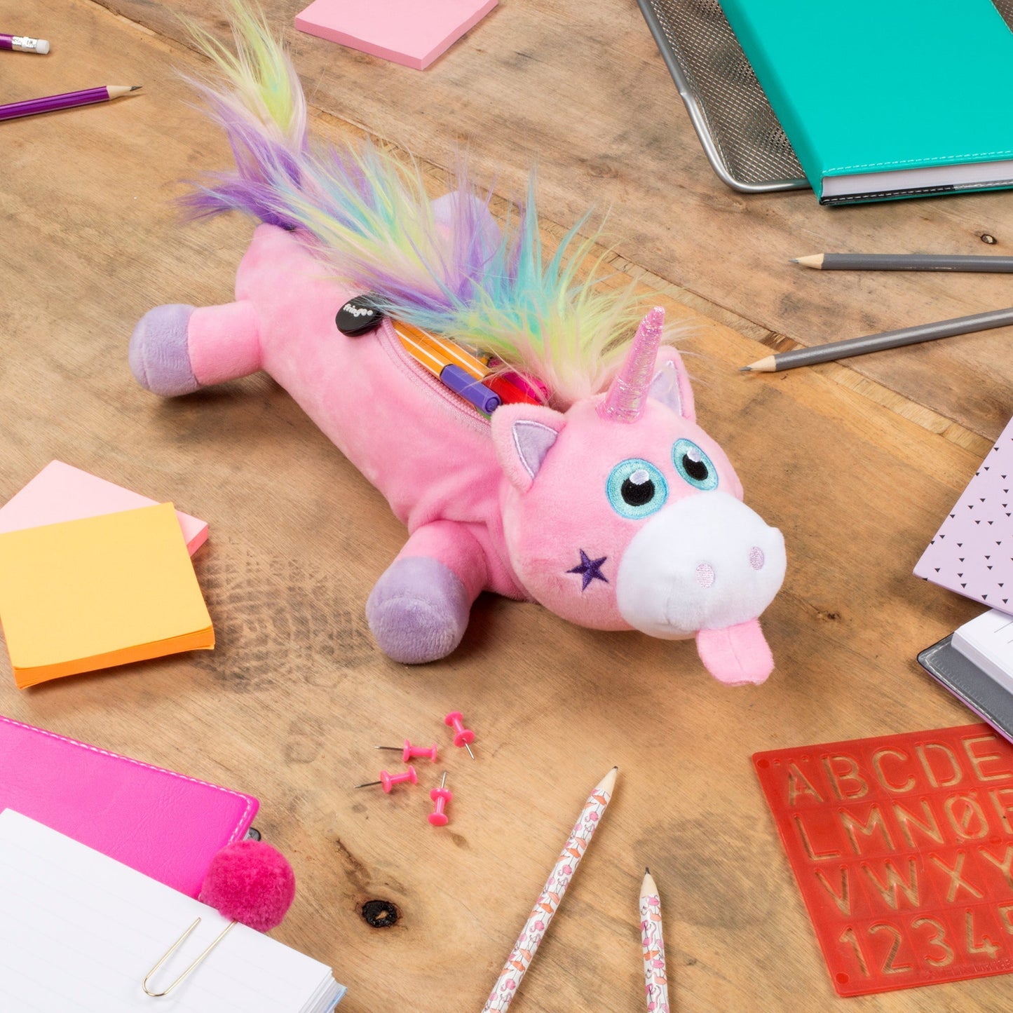 Trousse scolaire – licorne rose