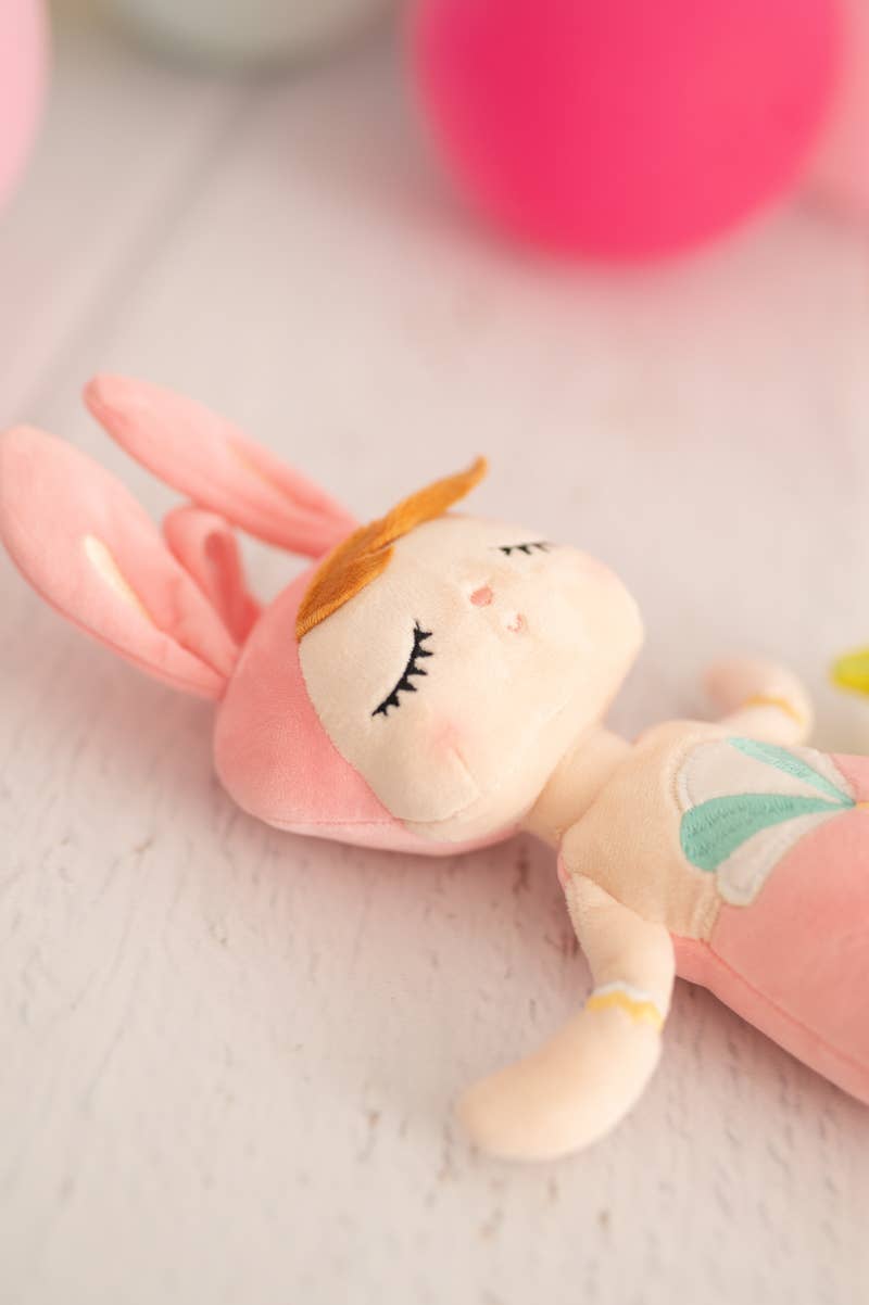 Muñeca sirena de tela Lana – Rosa
