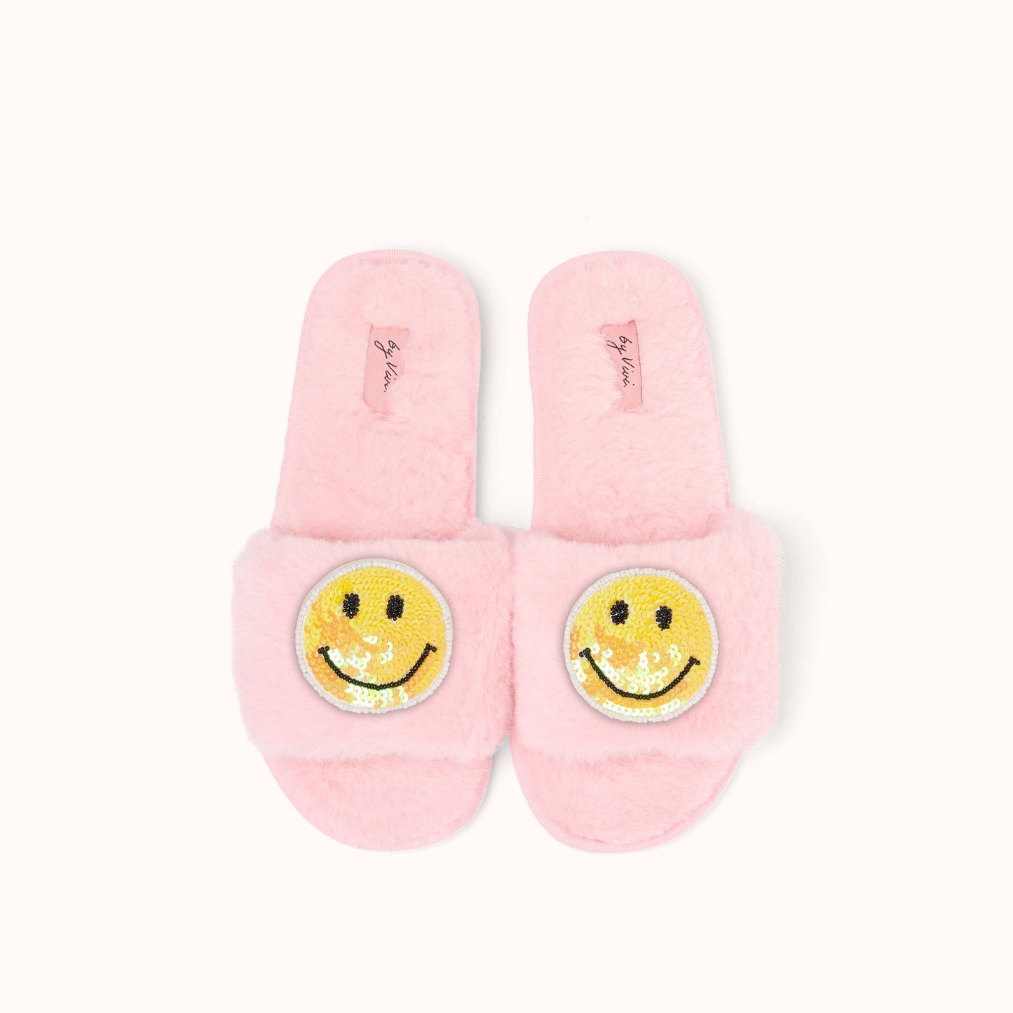 Paire de broches pour Chaussons - Smiley Jaune
