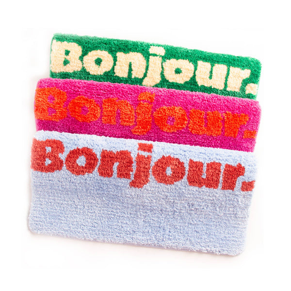 Tapis de Bain Vert « Bonjour » Helio Ferretti Helio Ferretti Vue 2