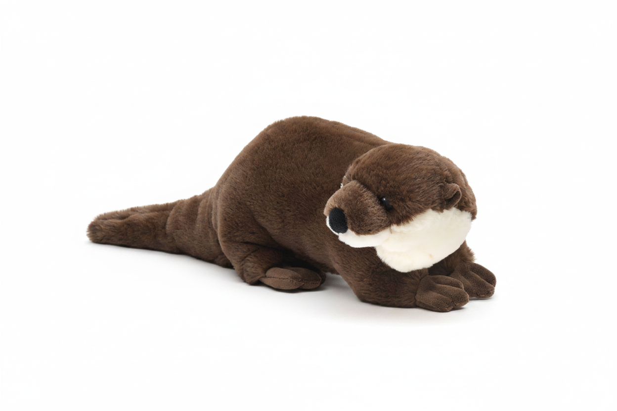 Lontra de pé - 'Uni-Toys Eco-Line' - brinquedo de peluche