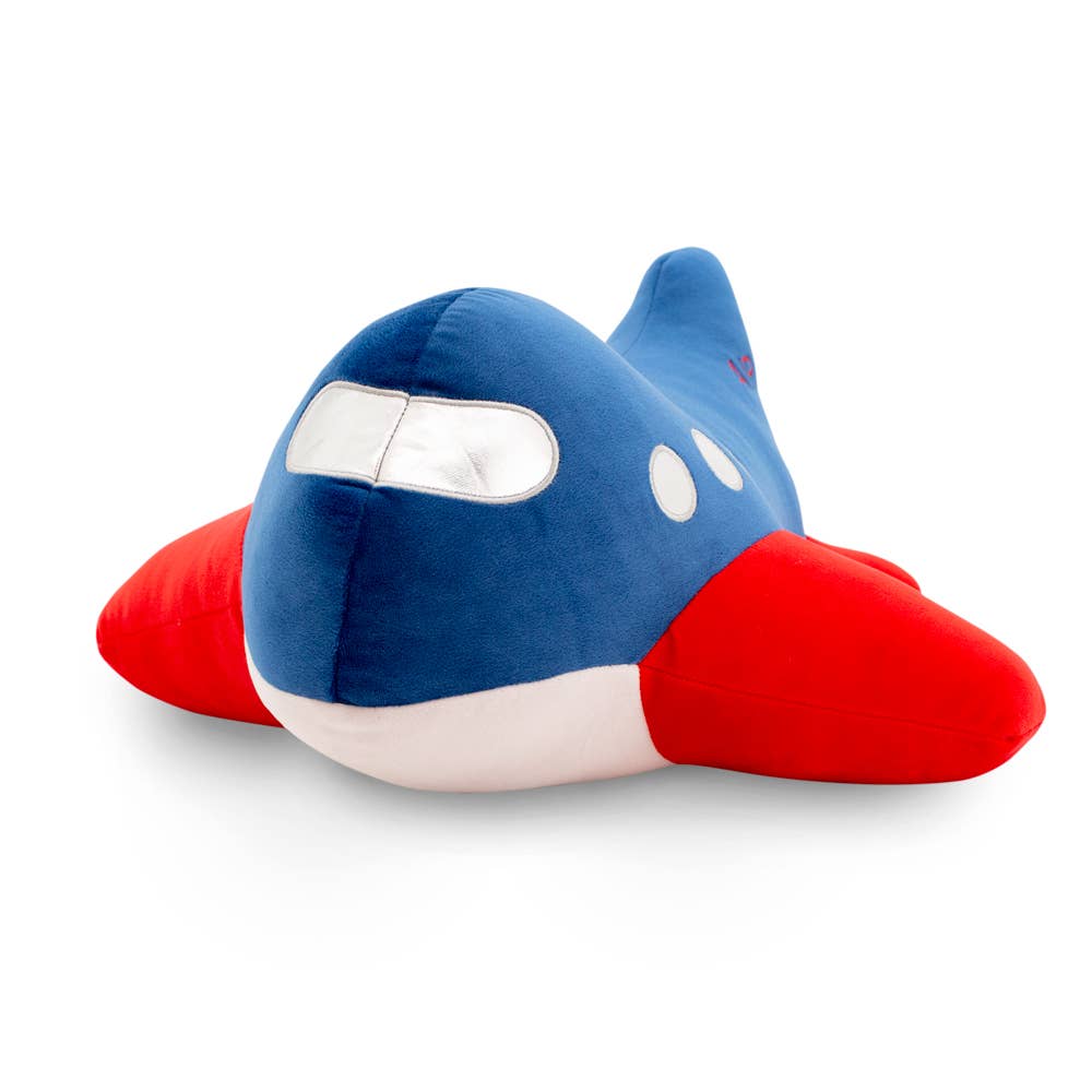 Coussin peluche avion 40 cm