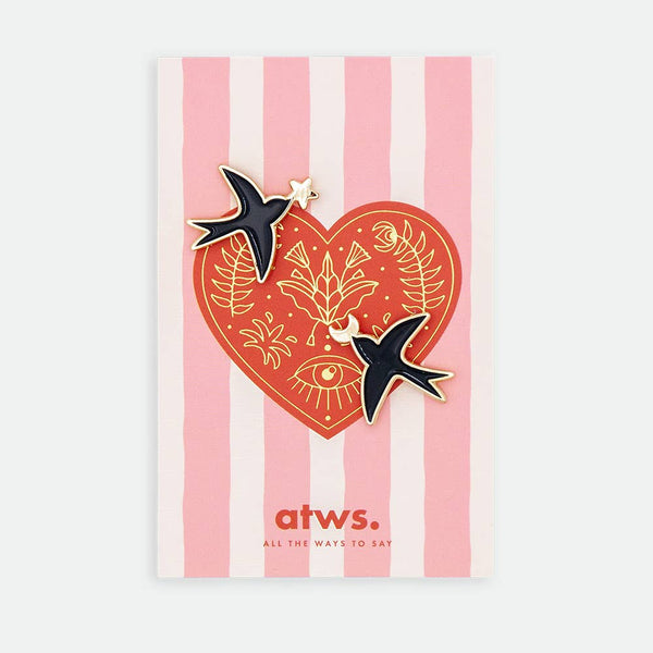 Swallows duo - pins