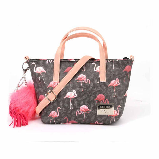 ¡Oh My Pop! Bolso tote pequeño Flamingo Pop!