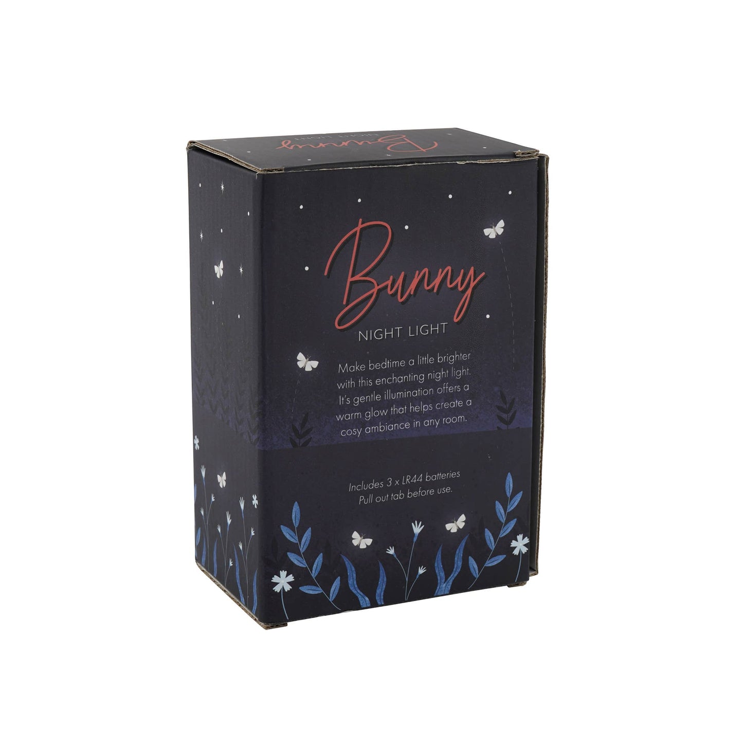 Luz de noche de conejo blanco