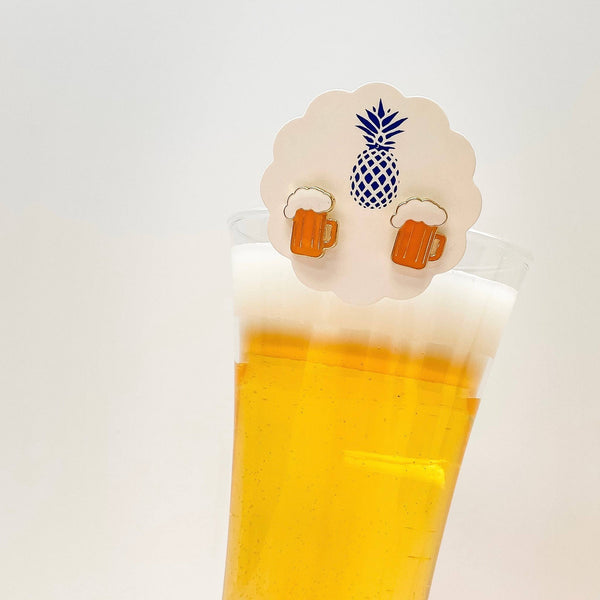 Boucles d'oreilles Pinte de Bière