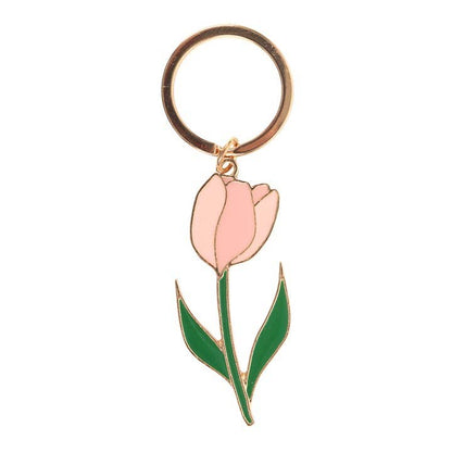 Porte-clés Tulipe Rose