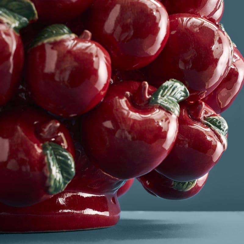 Jarrón de manzana, gres rojo, 42 x 42 x 32 cm