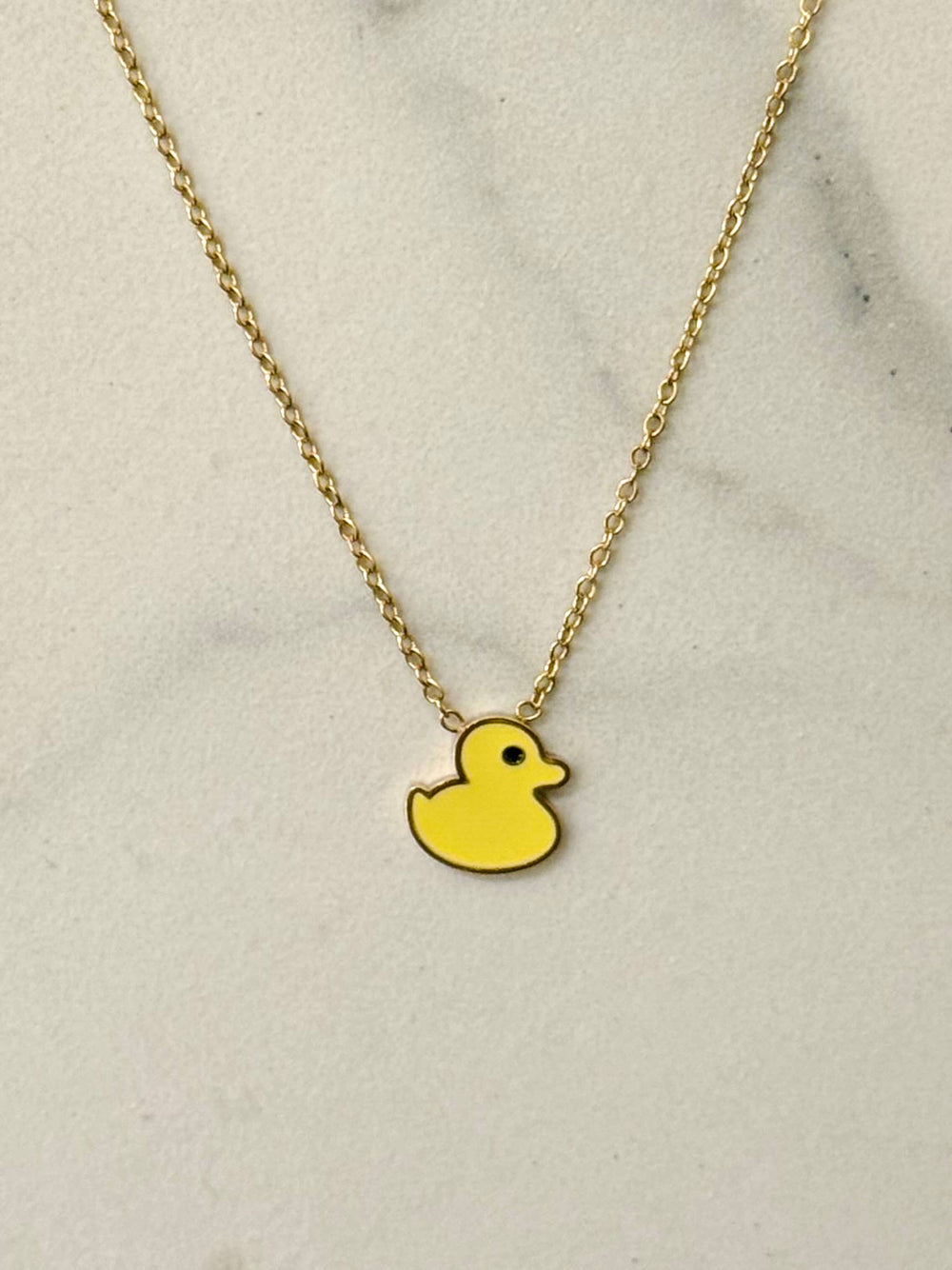 Collar de pato amarillo