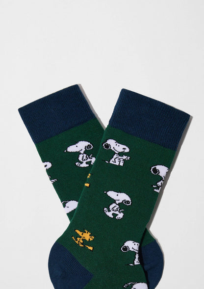 BeSnoopy Vert - Chaussettes 100% Coton Bio