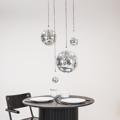 Boule de Noël Disco Argent - 10cm