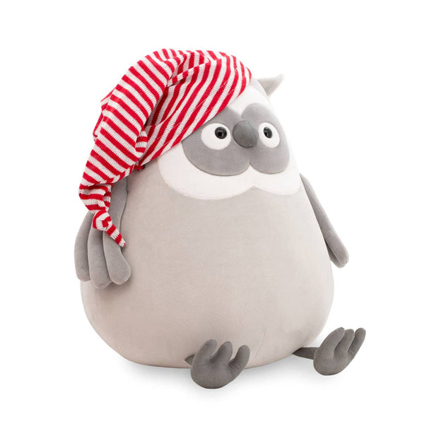 Peluche búho con gorro de dormir - 20cm - 0+