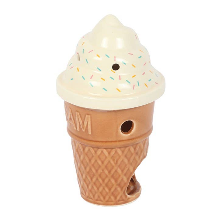 Ice cream cone shaped oil burner