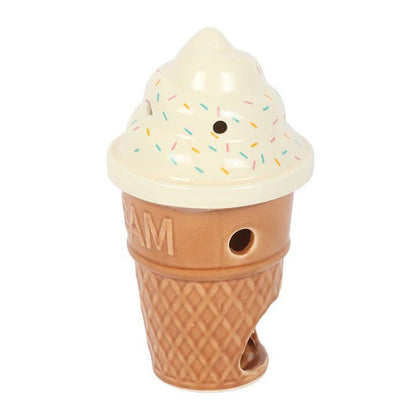 Ice cream cone shaped oil burner