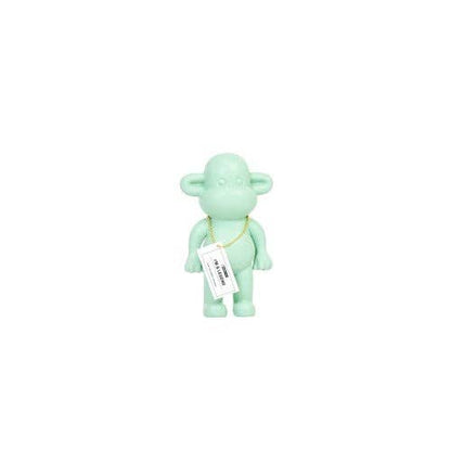 Ornament - Monkey Figurine 'The Legend' - Polyresin - Mint Green - 11x7x19cm