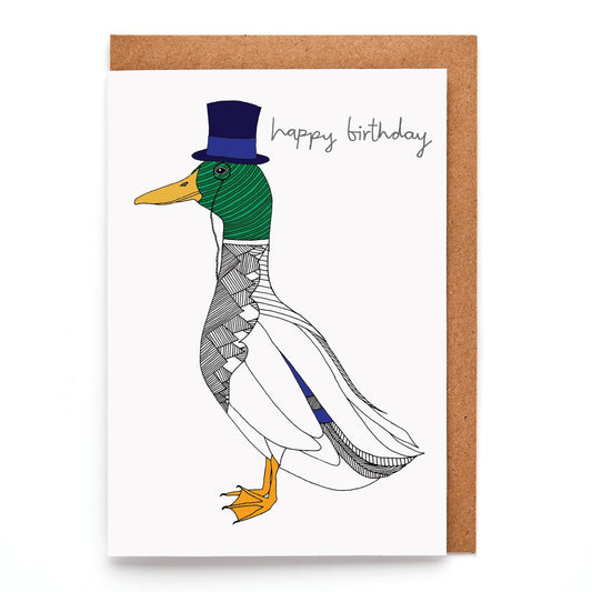 Tarjeta de cumpleaños del Sr. Pato Mallard