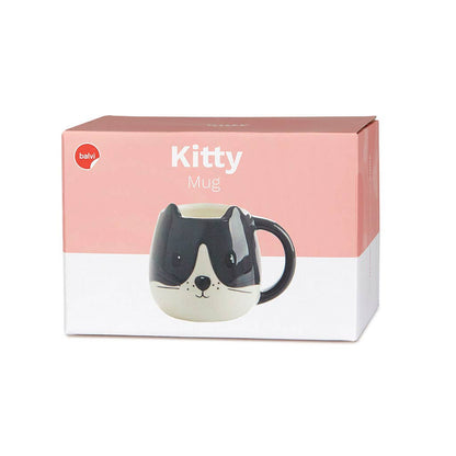 Mug Rond Chat blanc/noir