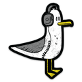Pegatina de gaviota