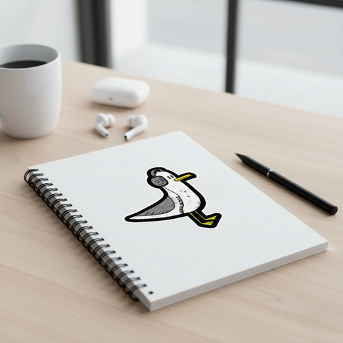 Autocollant Mouette