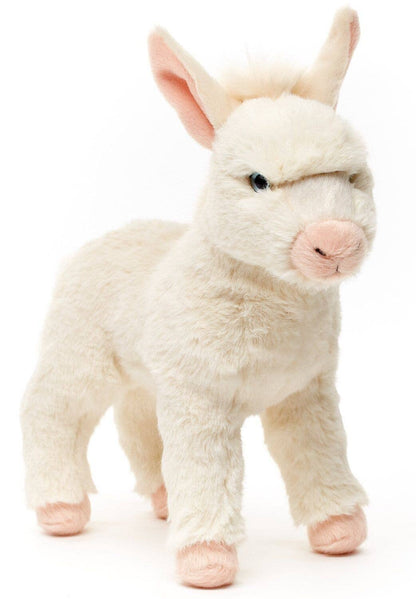 Burro barroco blanco, de pie - 30 cm (altura) - peluche