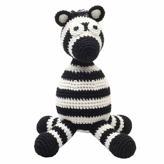 Peluche de ganchillo - Cebra negra