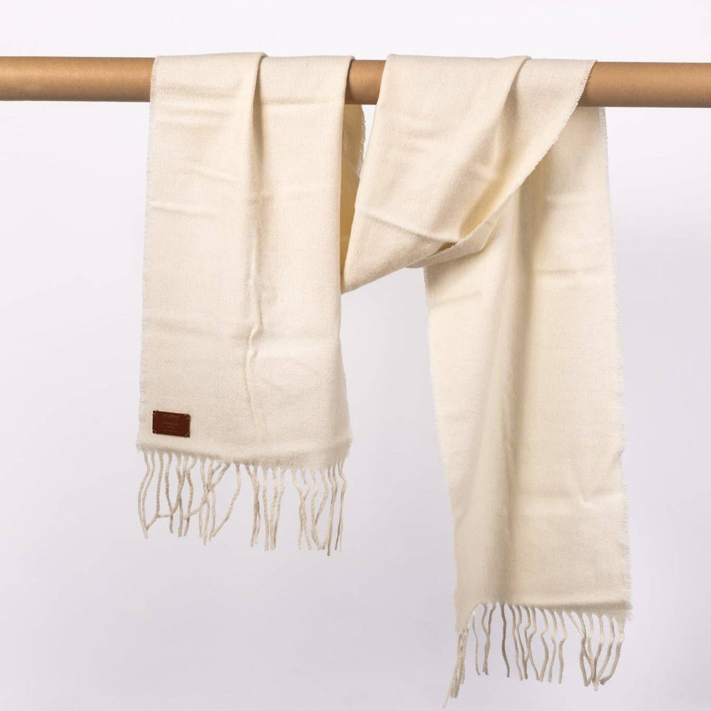Écharpe Blanche en Laine