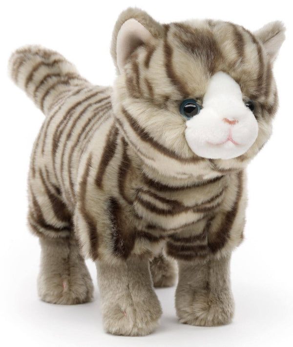 Chat avec voix, peluche debout (tigre-tigré) Uni Toys