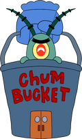 Peluche Plankton Chum Bucket – 22,9 cm