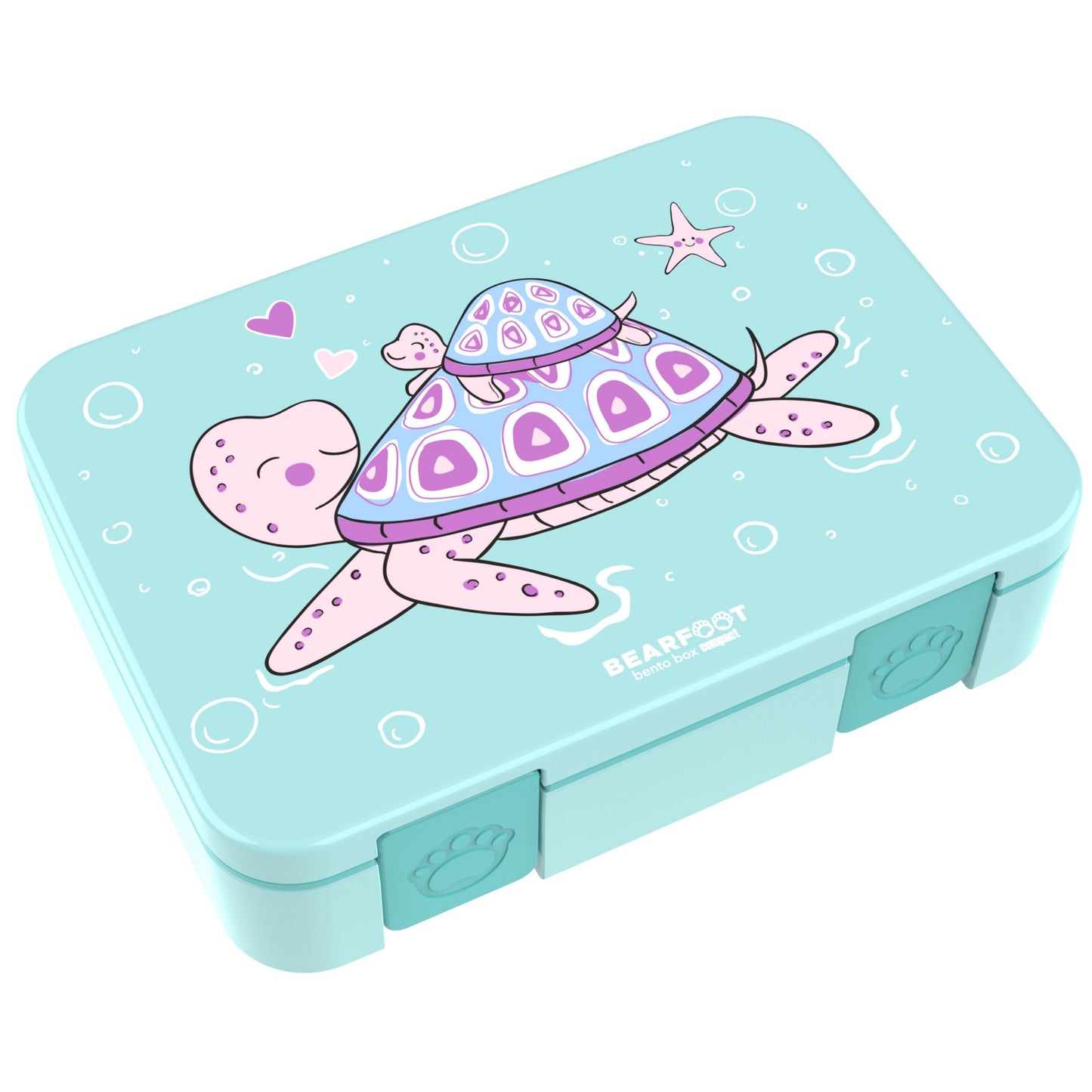Bento Box with Compartments, Lightweight & Leakproof - Turtle