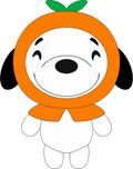 Plüsch-Schlüsselanhänger Snoopy Orange