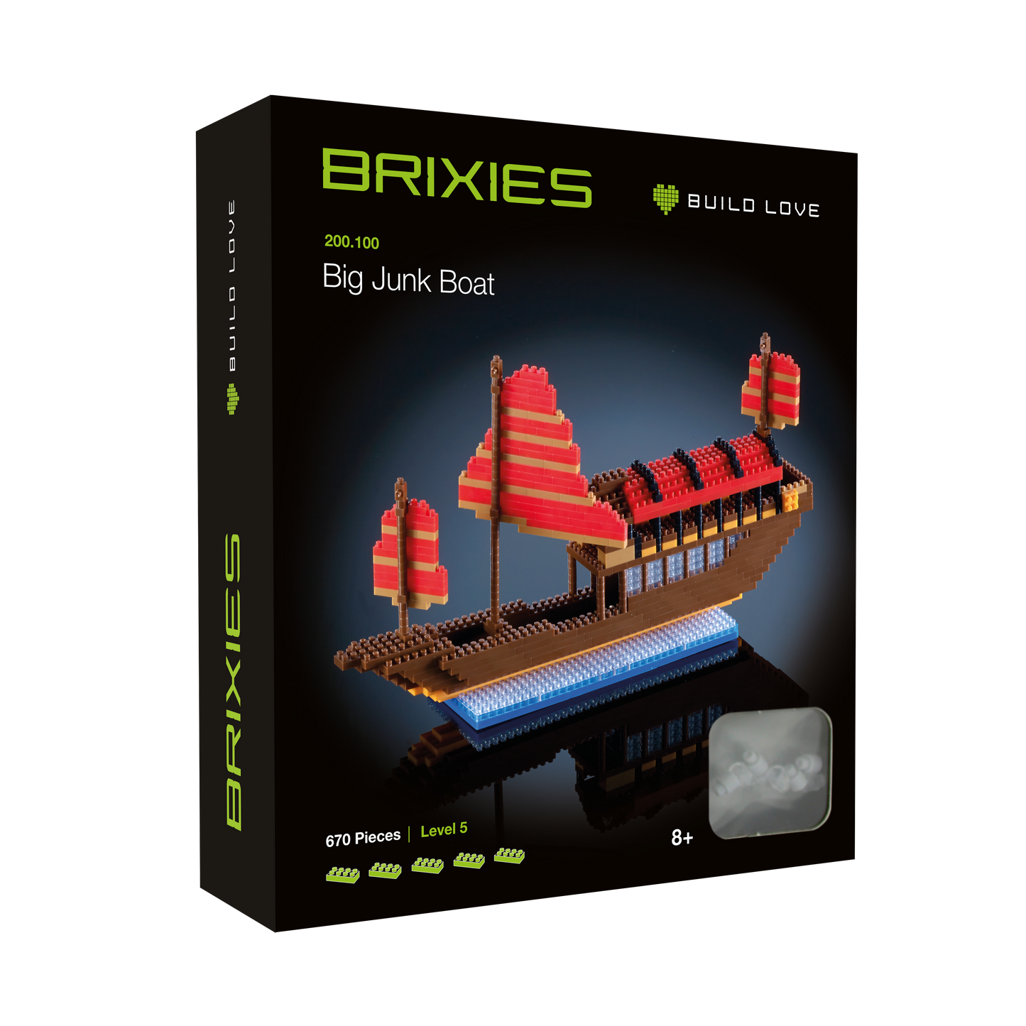 BRIXIES Großes Drachenboot