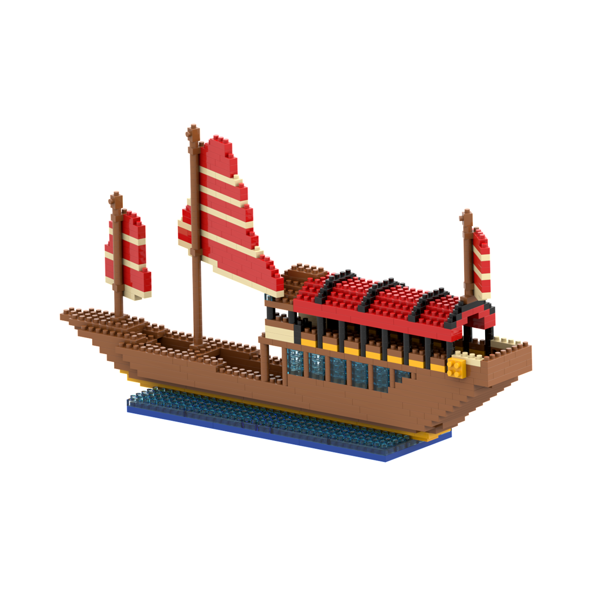 BRIXIES Großes Drachenboot
