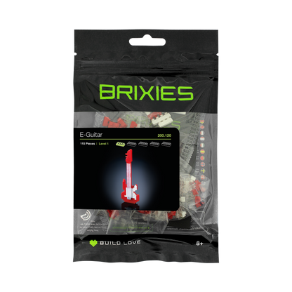 BRIXIES E-Gitarre rot