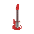 BRIXIES E-Gitarre rot