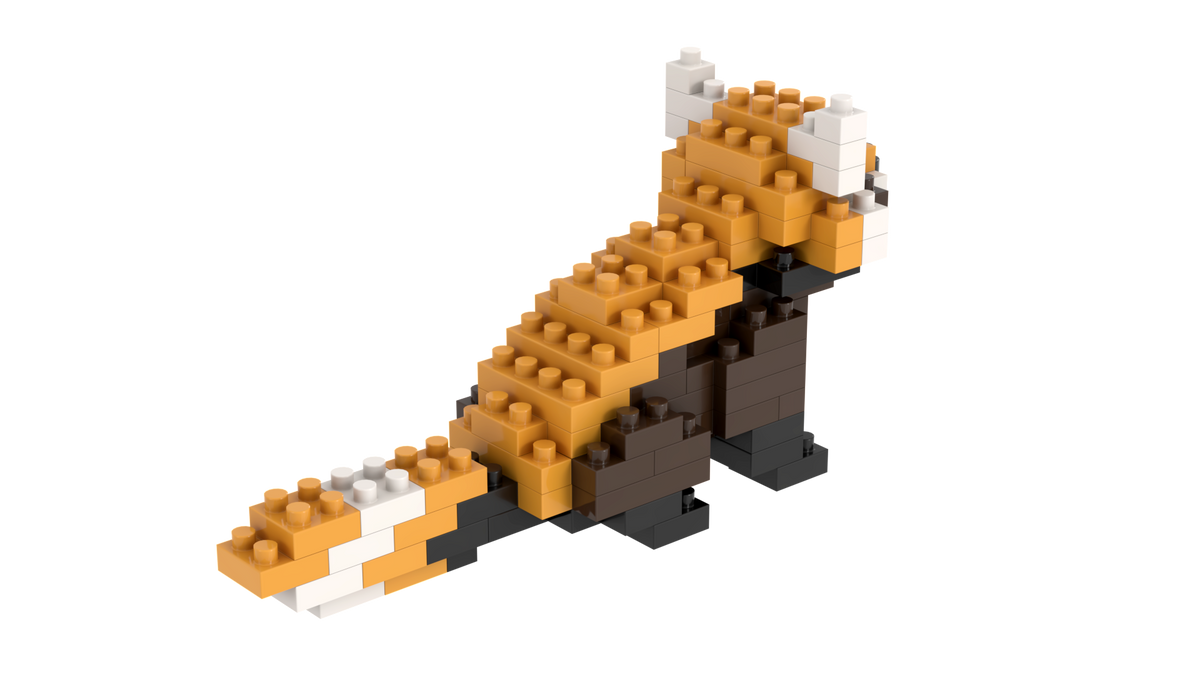 BRIXIES Roter Panda