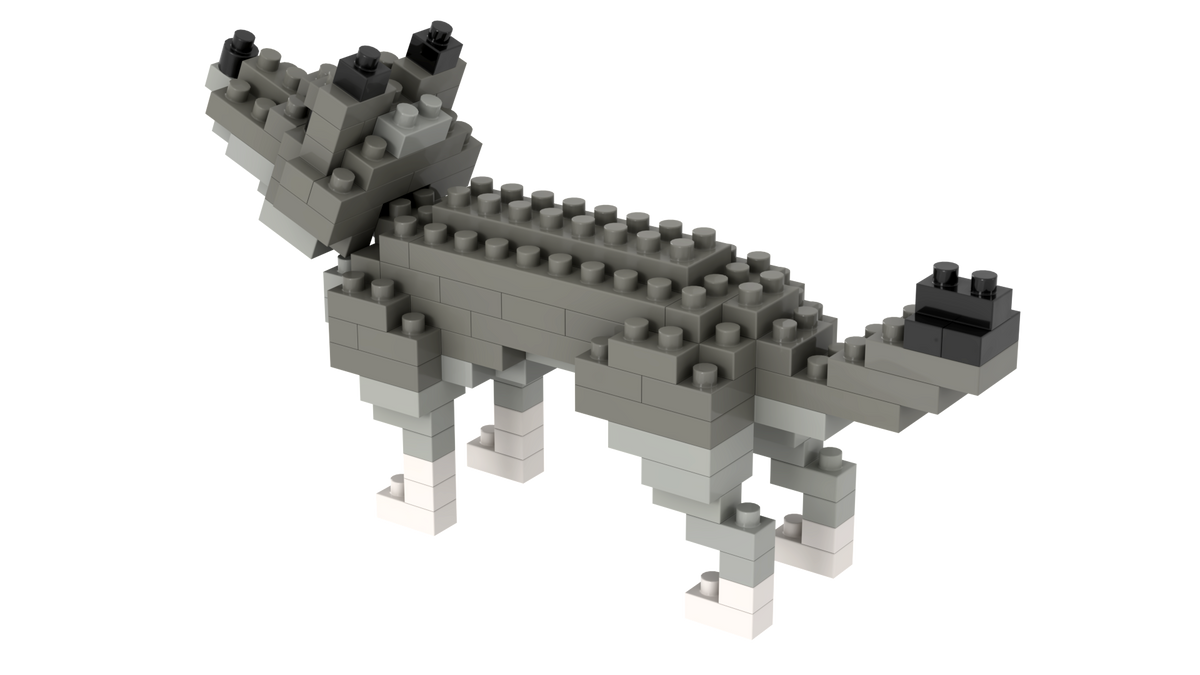 BRIXIES Wolf Dunkelgrau