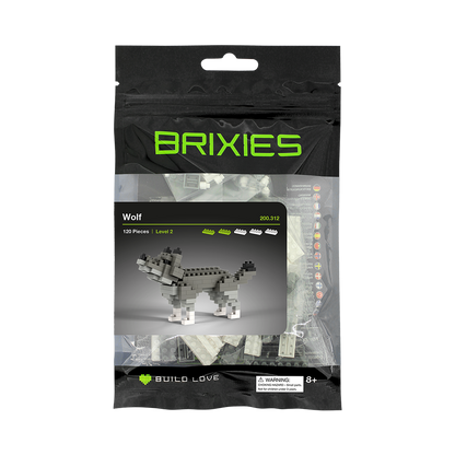 BRIXIES Wolf Dunkelgrau