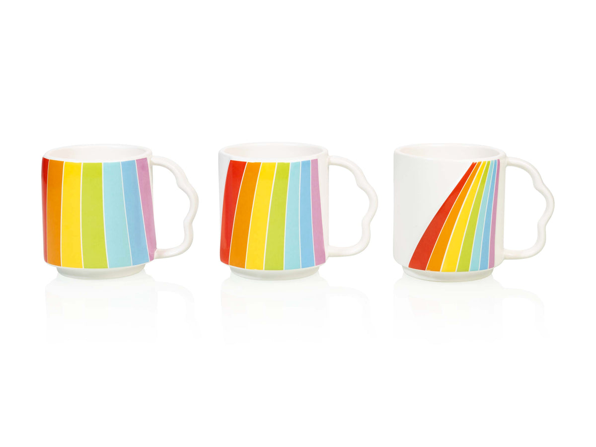 Mugs Empilables Over The Rainbow – Lot de 3