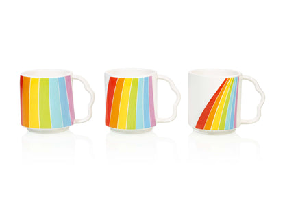 Mugs Empilables Over The Rainbow – Lot de 3