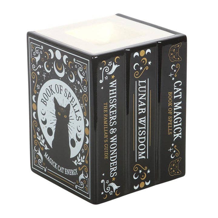 Black Cat Spell Book Tart and Oil Burner