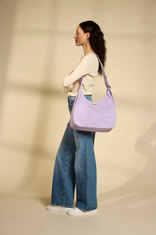 Claire Lilac Hobo Bag
