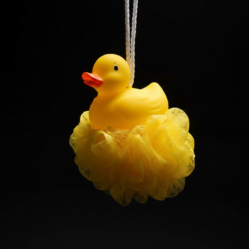 Fleur de douche Canard Jaune