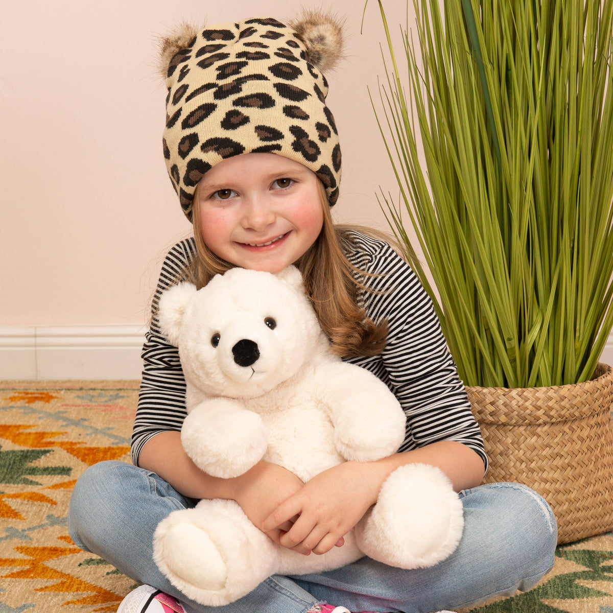 Sitzender Eisbär aus Plüsch – 35 cm