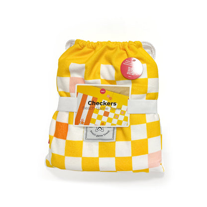 Serviette de plage et jeu Checkers
