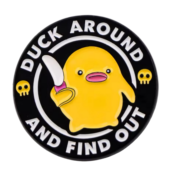 pins canard jaune duck around and find out