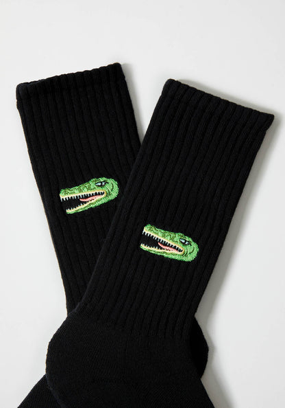 BeCrocodile Embroidered Socks