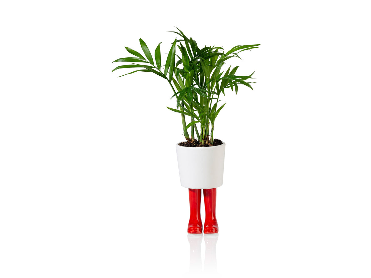 Pot de Fleur Bottes Wellington Rouge – Petit