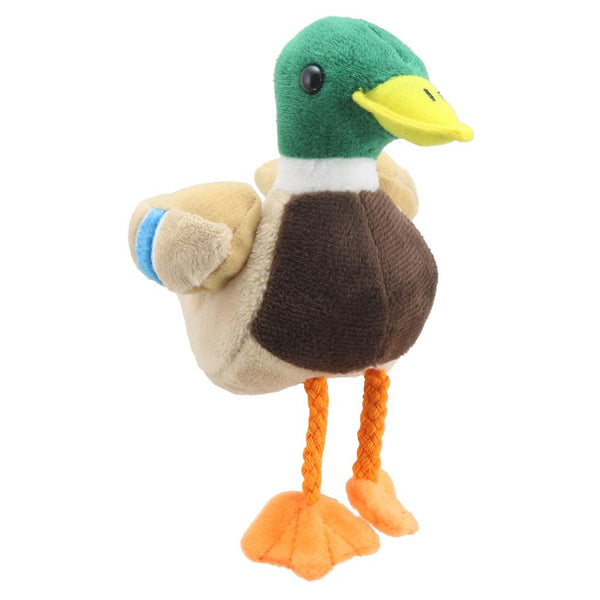 Vingerpoppetje van een wilde eend