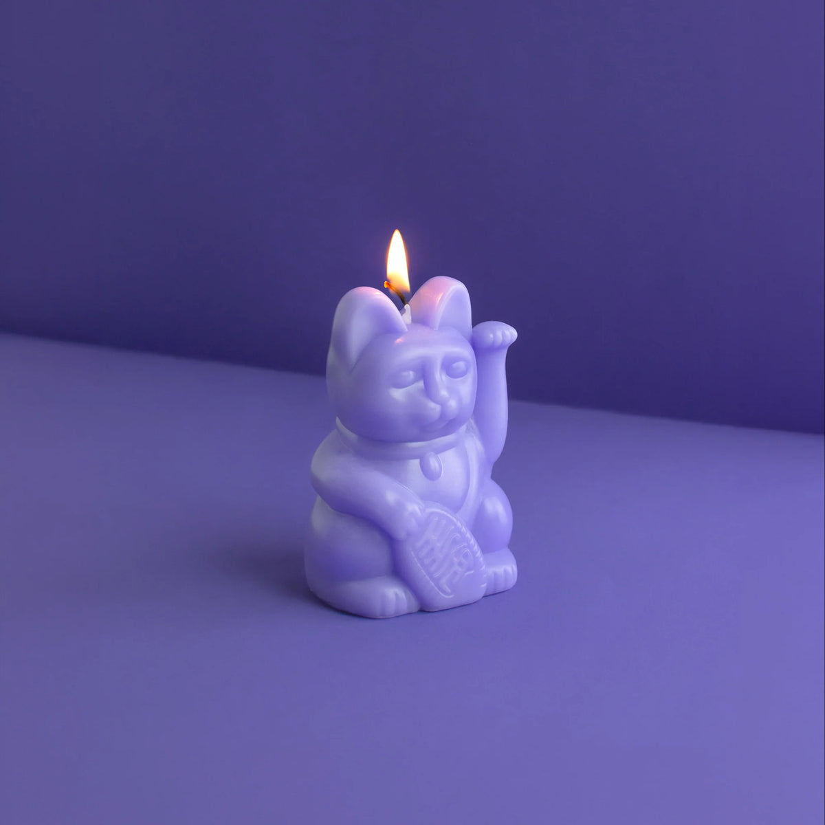 Bougie Chat Chanceux Lilas